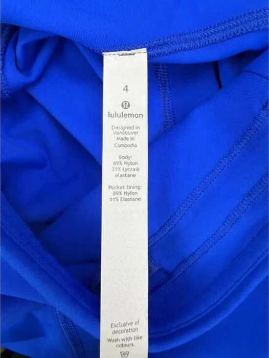 LULULEMON Swift Speed High-Rise Tight 28" Size 4 Cerulean Blue - Picture 9 of 10